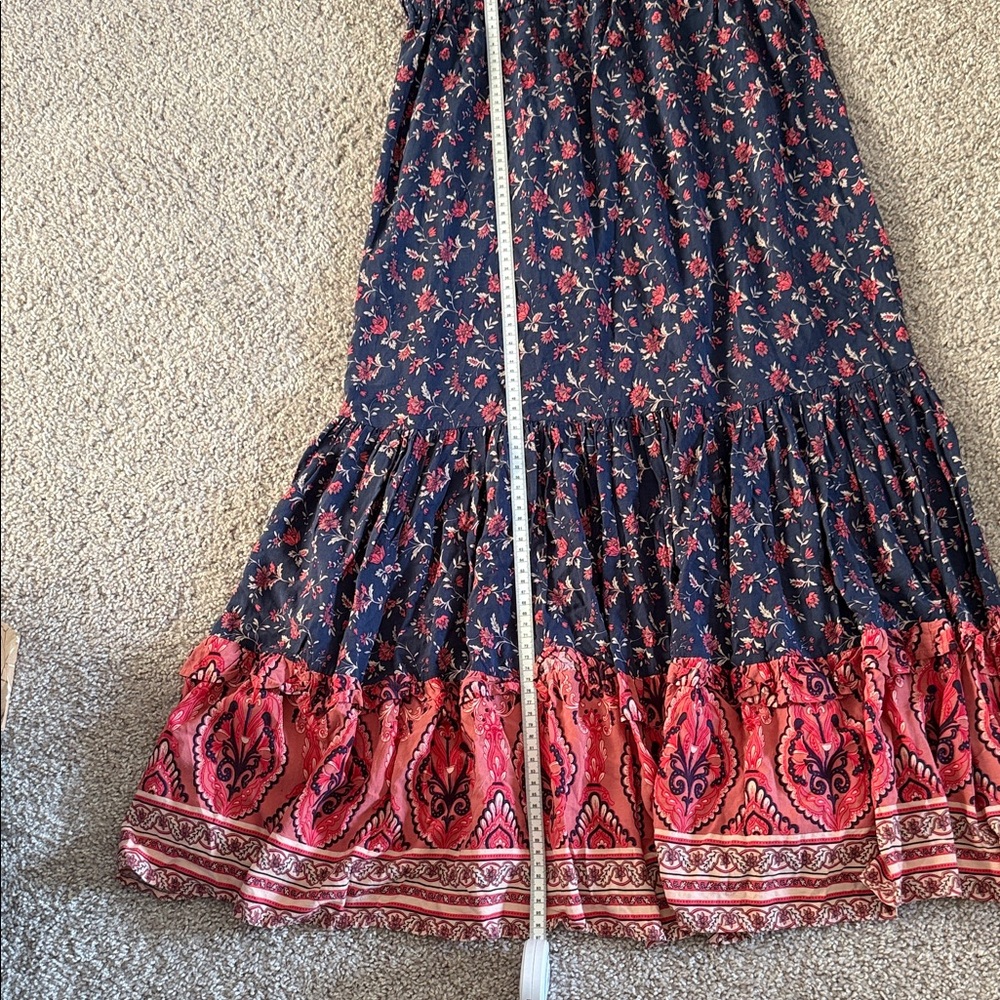 Floral Navy and Pink Maxi Dress - Picture 8 of 11